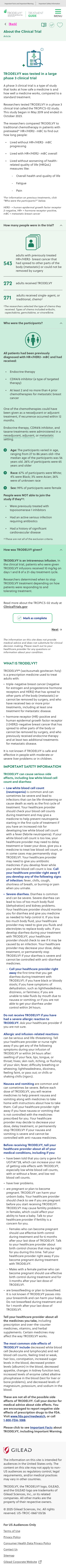 Trodelvy Patient Treatment Guide Mobile Design 11